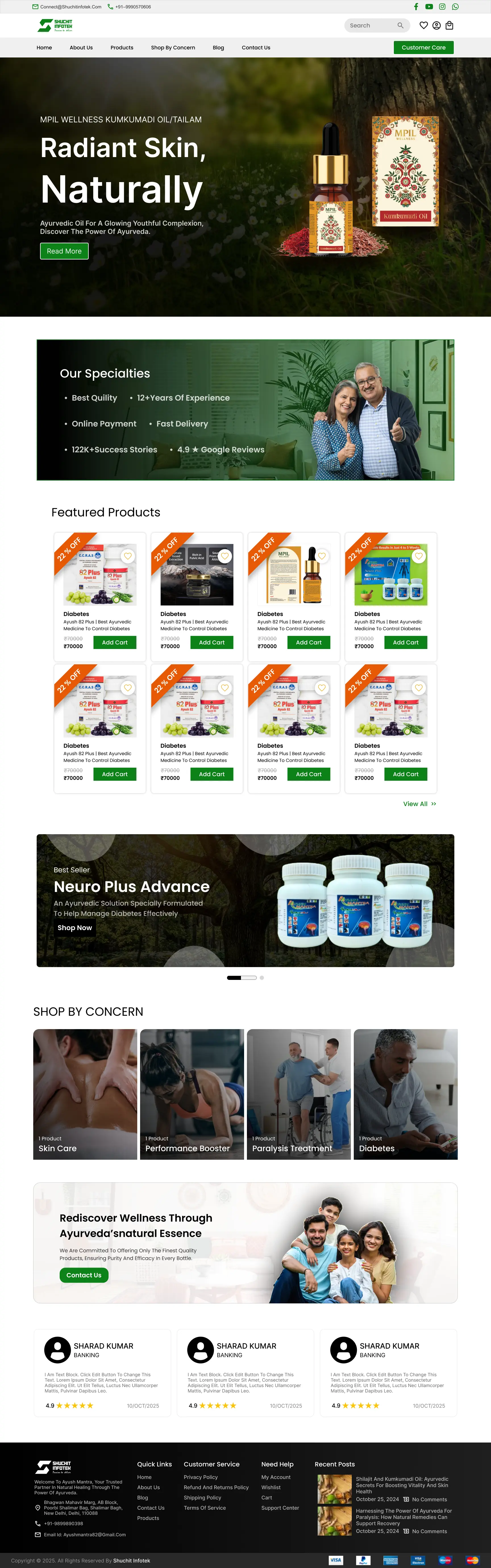 Commercial responsive web design portfolio